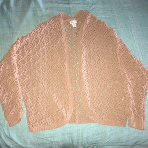 Artelier Nicole Miller batwing cardigan loose-weave M
